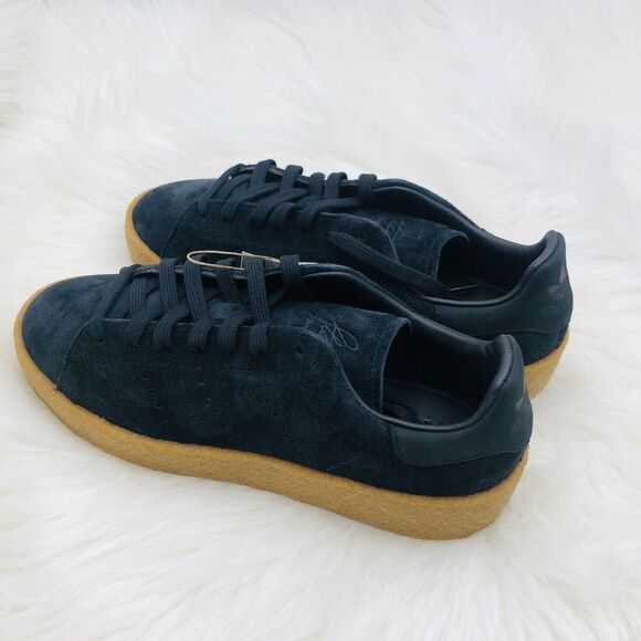 Brand New Mens ADIDAS STAN SMITH CREPE Black Gum Originals Black Size 8‎ Men - Picture 6 of 11